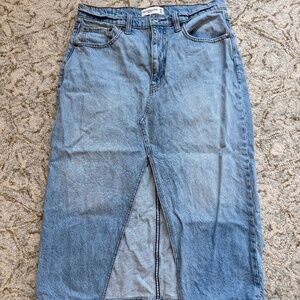 Abercrombie Denim Skirt Midi sz 8P